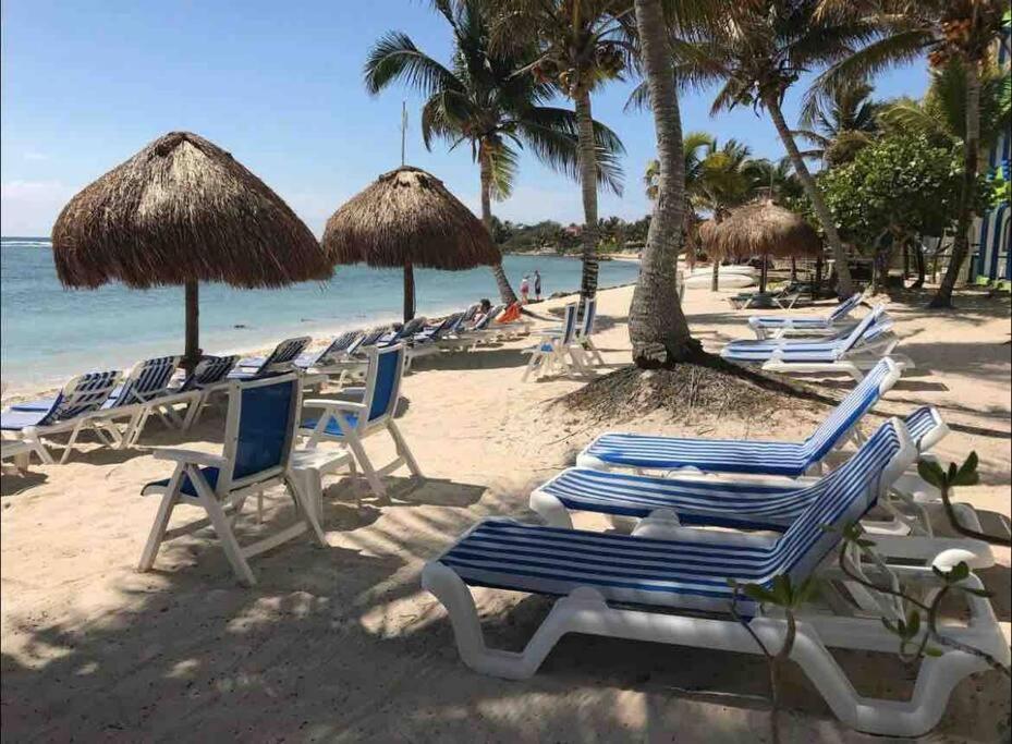 Beachfront Akumal Half Moon Bay Eksteriør bilde