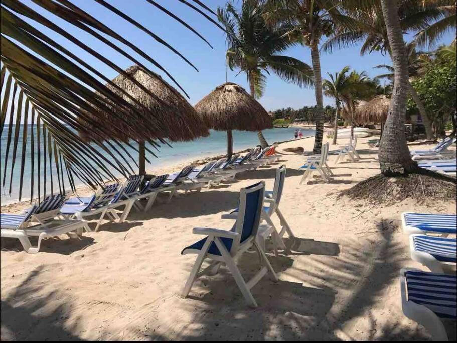 Beachfront Akumal Half Moon Bay Eksteriør bilde